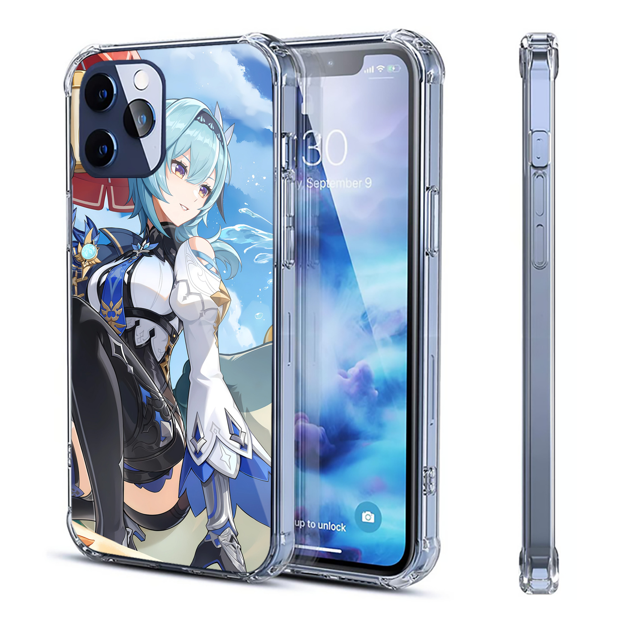 げんし神 genshin 【iPhone 12シリーズ対応】透明スマホケース（クリアソフトケース）